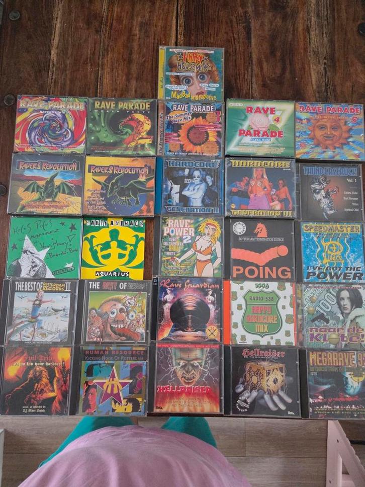 26x hardcore cd's cd rave hellraiser megarave rotterdam 90's, Cd's en Dvd's, Cd's | Dance en House, Zo goed als nieuw, Overige genres