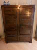 Koloniale Teak Houten Kast, Huis en Inrichting, Ophalen, Gebruikt, 100 tot 150 cm, Koloniaal