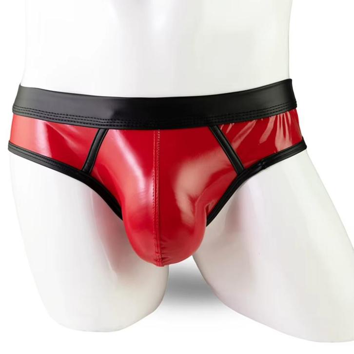 Rode heren lak onderbroek / mannen slip, Kleding | Heren, Ondergoed, Slip, Rood, Verzenden