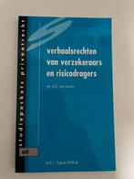 Verhaalsrechten van verzekeraars en risicodragers, Ophalen of Verzenden, Zo goed als nieuw, W.H. van Boom