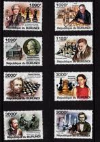 postzegels Burundi schakers en tafeltennissers., Ophalen of Verzenden, Overige landen, Postfris