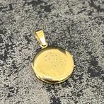 14k gouden medallion roos hanger, Ophalen of Verzenden, Goud