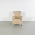 2x Montis Windy Fauteuil Beige Stof - Staal, Huis en Inrichting, Fauteuils, 75 tot 100 cm, Ophalen of Verzenden, Zo goed als nieuw