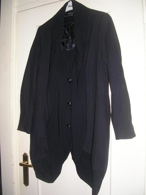 Wijde zwarte wollen gevoerde voorjaarsjas van McPlanet, 38, Kleding | Dames, Jassen | Winter, Zo goed als nieuw, Maat 38/40 (M)