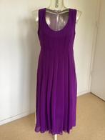 Helder paarse vintage lang model ART gevoerde jurk mt 8/M, Maat 38/40 (M), Paars, ART, Ophalen of Verzenden