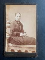 cdv carte de visite jongedame Leeuwarden J H Slaterus foto, Verzenden, Voor 1940, Zo goed als nieuw, Foto