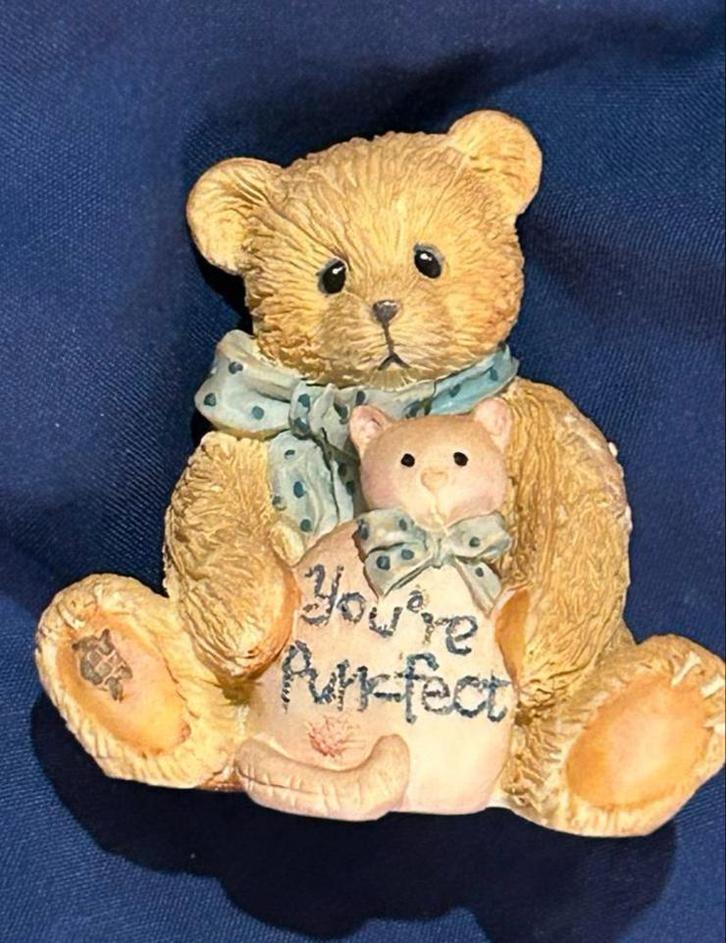Vintage Cherished Teddy - You're Purr-fect, Verzamelen, Beren en Cherished Teddies, Zo goed als nieuw, Beeldje, Cherished Teddies