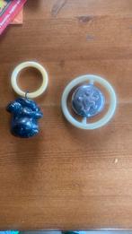 2 verzilverde bijtringen, Ophalen of Verzenden, Zo goed als nieuw