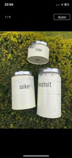 3 ijzere  brabantia voorraad bussen, Antiek en Kunst, Antiek | Emaille, Ophalen of Verzenden