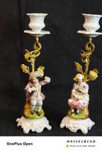 Antieke kandelaars, Antiek en Kunst, Ophalen, Koper of Brons