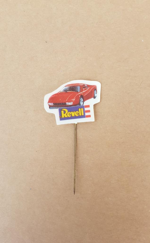 Speldje/pin Revell - Ferrari Testarossa, Verzamelen, Speldjes, Pins en Buttons, Gebruikt, Speldje of Pin, Merk, Ophalen of Verzenden