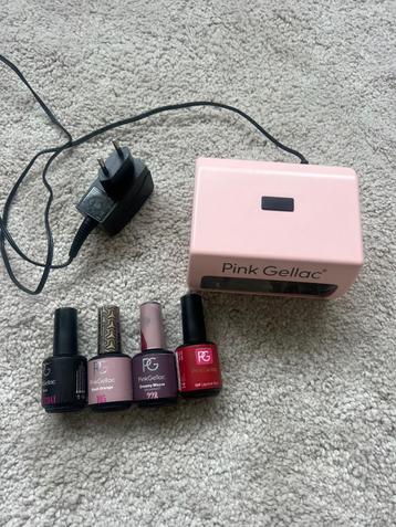 Pink Gellac Draagbare UV/LED Lamp + 4 Gellak Kleuren beschikbaar voor biedingen