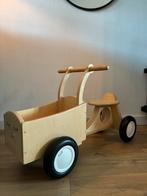 Houten bakfiets kinderen - loopfiets, Kinderen en Baby's, Speelgoed | Buiten | Voertuigen en Loopfietsen, Ophalen of Verzenden