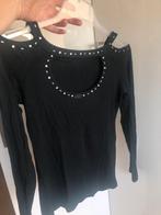 Replay zwarte Off shoulder longsleeve / t-shirt - XS/S, Zwart, Replay, Ophalen of Verzenden, Zo goed als nieuw