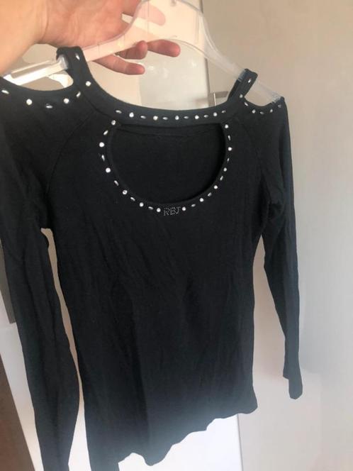 Replay zwarte Off shoulder longsleeve / t-shirt - XS/S, Kleding | Dames, T-shirts, Zo goed als nieuw, Maat 34 (XS) of kleiner