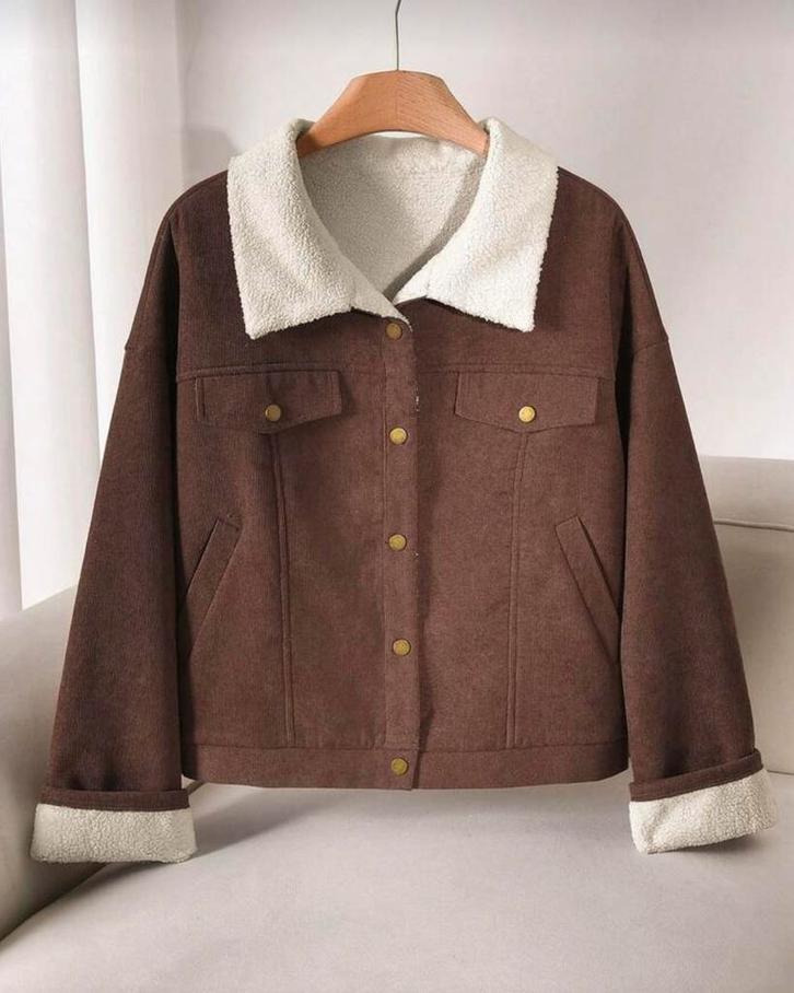 Jas Koko Bruin (44-52), Kleding | Dames, Grote Maten, Nieuw, Jas of Mantel, Bruin, Verzenden