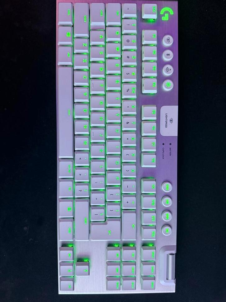 Logitech G915 TKL, Computers en Software, Toetsenborden, Zo goed als nieuw, Qwerty, Draadloos, Gaming toetsenbord, Ophalen