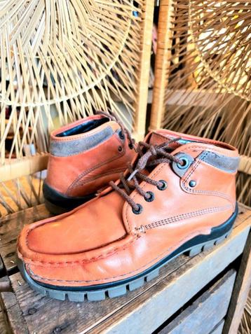 YV6268 : Vintage 90's Wolky Leather Ankle Boot Laarzen beschikbaar voor biedingen