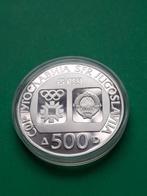 1983 Joegoslavië 500 dinar in zilver OS Sarajevo skijump, Verzenden, Joegoslavië, Losse munt, Zilver
