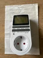 Digitale Timer Stopcontact Schakelaar, Doe-het-zelf en Verbouw, Elektra en Kabels, Ophalen of Verzenden, Nieuw, Stopcontact