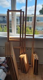 Wedeka stelling planken en zij-steunen., Doe-het-zelf en Verbouw, Hout en Planken, Ophalen, Gebruikt, Minder dan 25 mm, Plank