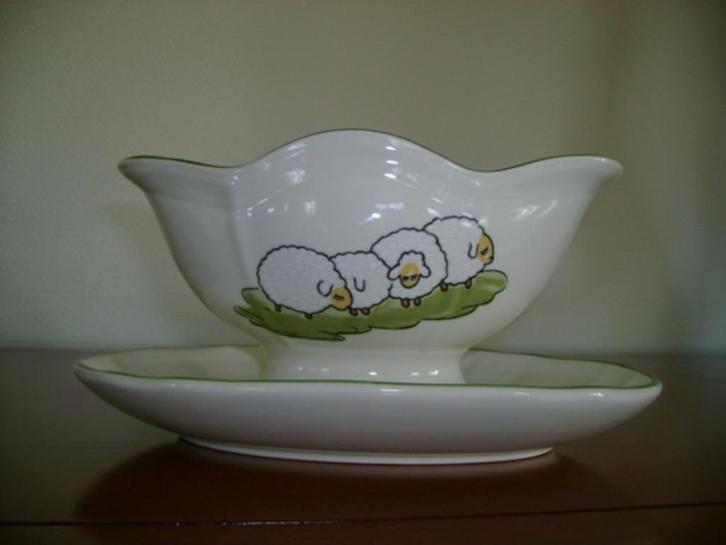 Sauskom Schaapjes servies, Huis en Inrichting, Keuken | Servies, Nieuw, Overige typen, Overige stijlen, Overige materialen, Ophalen of Verzenden