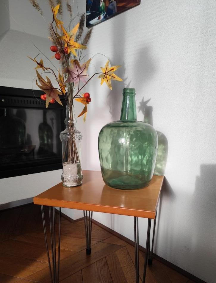 oude GISTFLES of wekfles [N129.2334]7, Huis en Inrichting, Woonaccessoires | Vazen, Gebruikt, Groen, Minder dan 50 cm, Glas, Ophalen