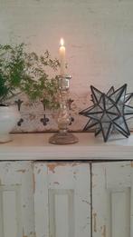 Armeluiszilveren kandelaar boerenzilverglas (nuzzelspul), Antiek en Kunst, Ophalen of Verzenden