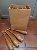 12 Vintage houten jongleerstokken - gymnastiek clubs en KIST, Antiek en Kunst, Ophalen of Verzenden
