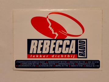 Rebecca Radio lekker dichtbij vintage muziek sticker  beschikbaar voor biedingen