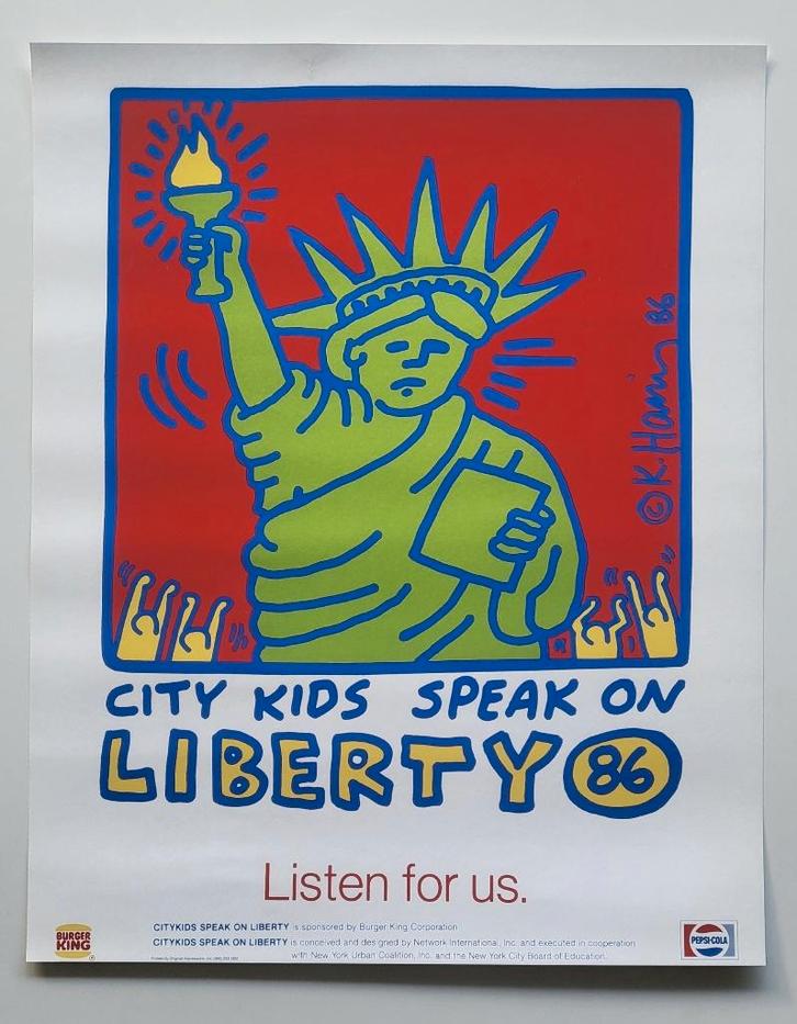 Keith Haring - City kids..., Antiek en Kunst, Kunst | Litho's en Zeefdrukken, Verzenden