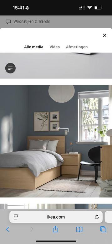 IKEA Malm Bed - Beige - Zo Goed Als Nieuw! - afbeelding 2