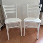 Keukenstoelen, stoel, stoeltjes, slaapkamer, hout, vitage, Huis en Inrichting, Stoelen, Ophalen, Zo goed als nieuw, Wit, Hout