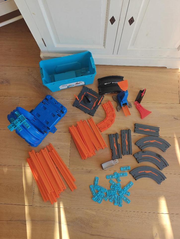 hot wheels racebaan track builder unlimited hotwheels, Kinderen en Baby's, Speelgoed | Racebanen, Zo goed als nieuw, Racebaan