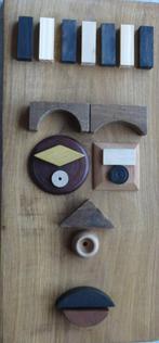 Houten schilderij 3D gezicht 43x21cm, Minder dan 50 cm, Nieuw, Ophalen of Verzenden, Schilderij