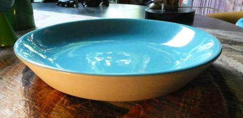 Desig Cor Unum zware schaal / diep bord blauwgroen glazuur, Huis en Inrichting, Keuken | Servies, Nieuw, Schaal of Schalen, Overige stijlen