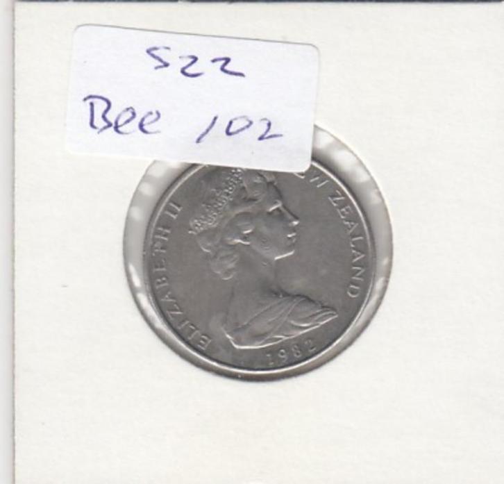 S22-BEE-0102 New Zealand 10 Cent VF 1982 KM41.1, Postzegels en Munten, Munten | Oceanië, Verzenden