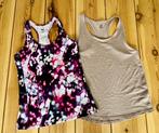 Set van 2 H&M Sport tops - Grijs / Lila en Print Small, Kleding | Dames, Sportkleding, H&M, Paars, Ophalen of Verzenden, Maat 36 (S)