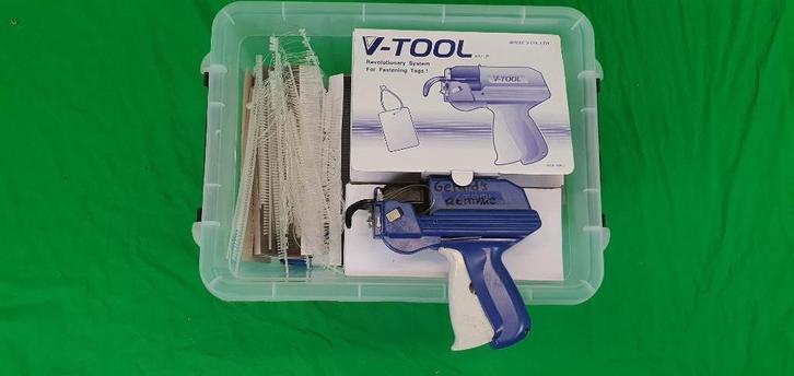Aanschiettang, winkel gereedschap tbv. labels Vtool, Doe-het-zelf en Verbouw, Gereedschap | Handgereedschap, Gebruikt, Ophalen