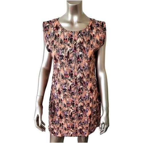 Mouwloos ICHI rood, roze, paars maat S, Kleding | Dames, Jurken, Zo goed als nieuw, Maat 36 (S), Rood, Boven de knie, Verzenden