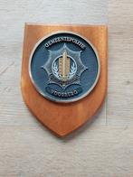 Houten embleem schild gemeentepolitie Voorburg, Embleem of Badge, Nederland, Ophalen of Verzenden