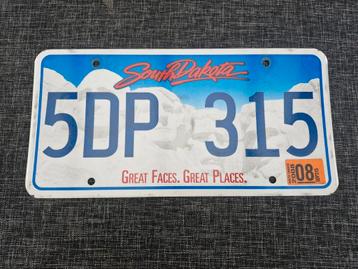 Kentekenplaat South Dakota USA Nummerbord Nummerplaat Licens beschikbaar voor biedingen