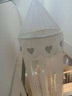 Klamboe voor ledikant wit met zilvere hartjes, Ophalen of Verzenden, Gebruikt, Ledikant