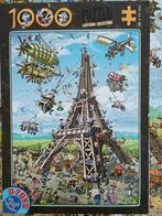D Toys   Eiffeltoren Cartoon Puzzel 1000 Stukjes, Ophalen of Verzenden, 500 t/m 1500 stukjes, Zo goed als nieuw, Legpuzzel