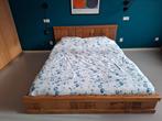 Steigerhout bed (merk: Gussta, model: Tortuga), Ophalen, Bruin, Steigerhout, Tweepersoons