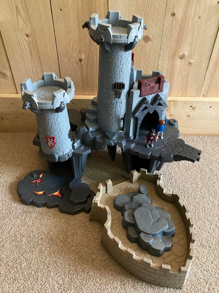 Groot playmobil ridderkasteel, Ophalen, Zo goed als nieuw, Los playmobil