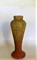 Oude meerkleurige glazen vaas (7727), Ophalen, Overige kleuren, Minder dan 50 cm, Glas
