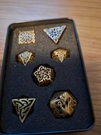 Luxe set dobbelstenen Celtic knot goudkleurige metalen set, Ophalen, Nieuw