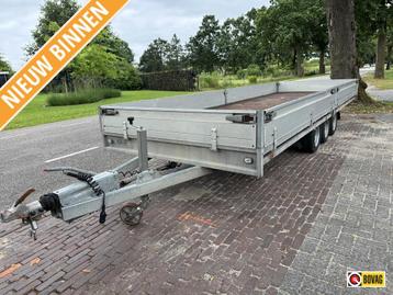 Hulco Medax-3 Tridem plateauwagen 3,5T 611x203cm 4.750,- ex beschikbaar voor biedingen