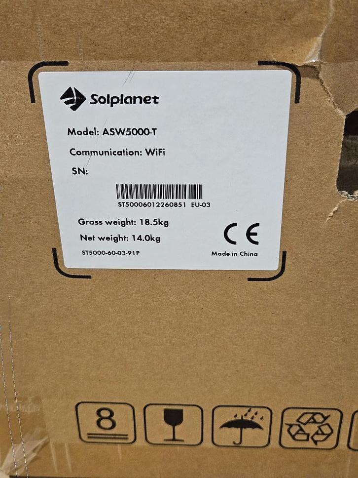 Omvormer Solplanet ASW5000-T, Doe-het-zelf en Verbouw, Zonnepanelen en Toebehoren, Nieuw, Overige typen, Ophalen